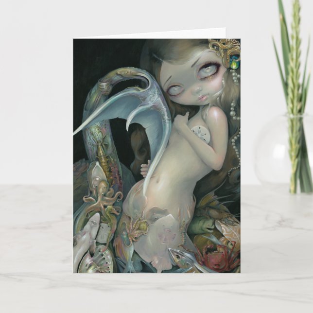 "Arcimboldo Meerjungfrau-" Gruß-Karte Karte (Vorderseite)