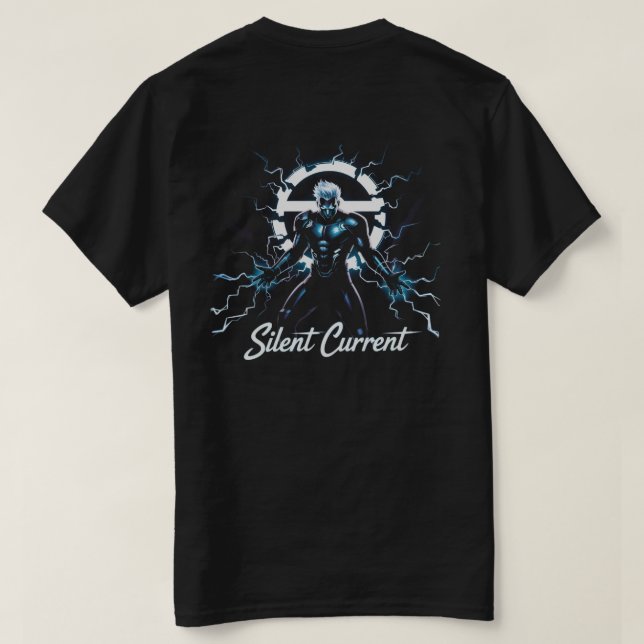 ARCNITE Silent Current – Futuristic  T-Shirt (Design Rückseite)