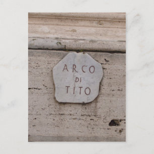 Arco di tito stone postkarte