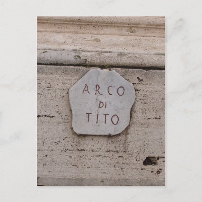 Arco di tito stone postkarte (Vorderseite)