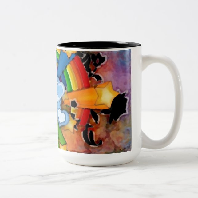 Arcoiris corzon zweifarbige tasse (Rechts)