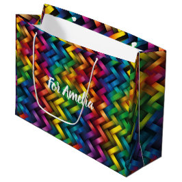 Arcoíris de Geometría Vibrante Große Geschenktüte