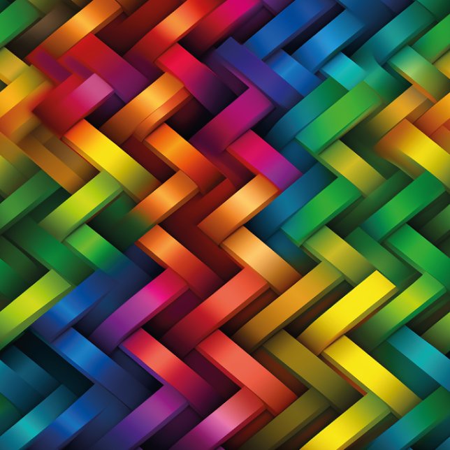 Arcoíris de Geometría Vibrante Kissen (Von Creator hochgeladen)