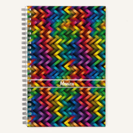 Arcoíris de Geometría Vibrante Notizbuch