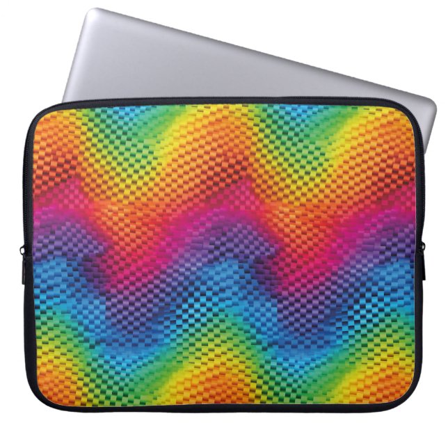 Arcoíris geometría de color laptopschutzhülle (Vorderseite)