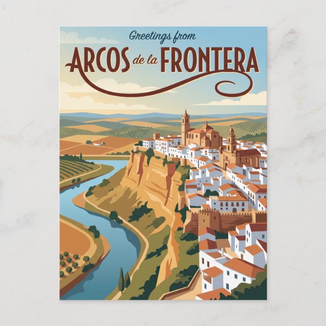 Arcos de la Frontera Spanien Postkarte (Vorderseite)