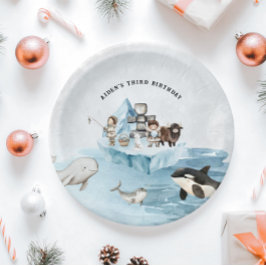 Arctic Adventure Birthday Party Pappteller