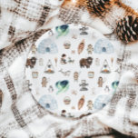 Arctic Adventure Birthday Party Pappteller<br><div class="desc">Bringen Sie die Magie der Arktis mit den Tellern zum Arktischen Adventure Birthday Party Paper! Diese Teller mit einem hübschen, von Hand gezeichnet Muster-Design von Eskimo-Freunden, Iglus und Arktis lebenden Tieren wie Narwalen und Moschusochsen sind perfekt geeignet, um eine unterhaltsame und skurrile Atmosphäre zu schaffen. Die eisblaue Farbpalette verleiht Ihrem...</div>
