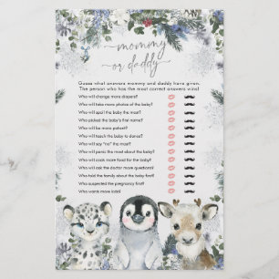 Arctic Animal Winter Onederland Mommy oder Daddy