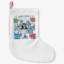 Arctic Antics Weihnachts-Strumpf | Niedlich Pengui