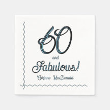 Arctic Blue Sixty and Fabulous 60th Birthday Party
