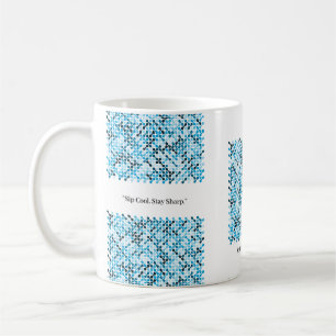 Arctic Flow – Blauer Rhythmus Kaffeetasse