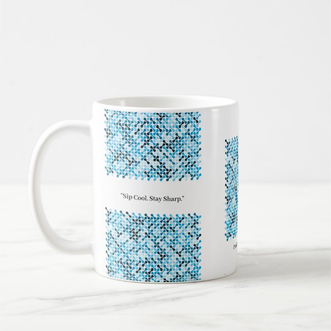 Arctic Flow – Blauer Rhythmus Kaffeetasse (Links)