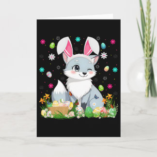 Arctic Fox Easter Egg Hunt Bunny Ear Arctic Fox Ha Karte