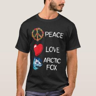 Arctic Fox Liebe Peace Fox Landschaft Arctic Fox T-Shirt