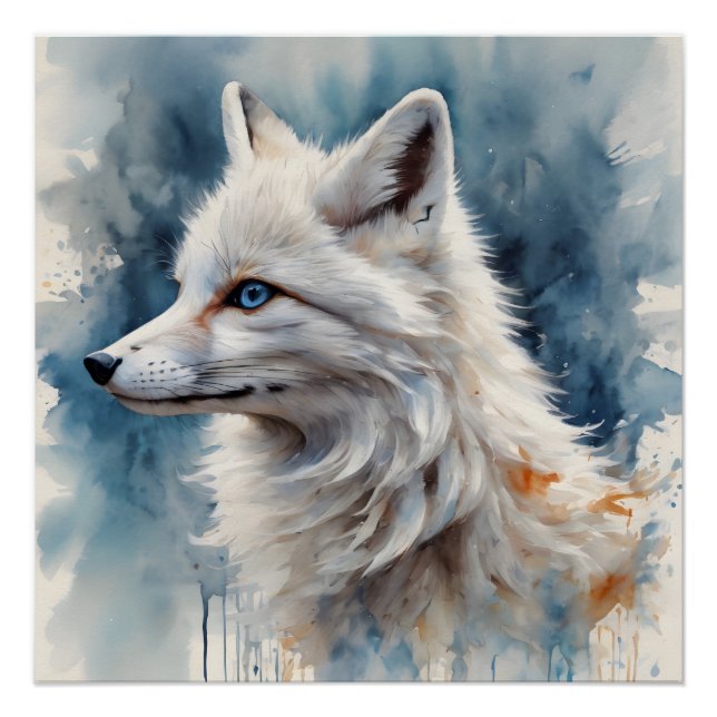 Arctic Fox no 1 Poster brillant (Devant)