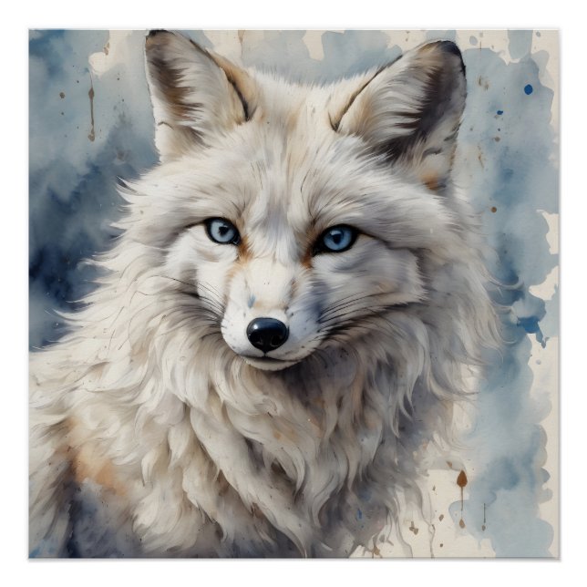 Arctic Fox no 3 Glossy Poster (Vorderseite)