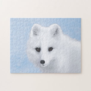 Arctic Fox Painting - Original Wildlife Art