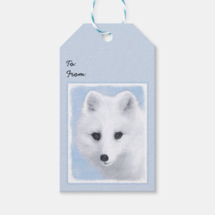 Arctic Fox Painting - Original Wildlife Art Geschenkanhänger