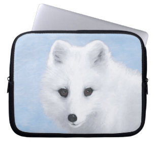 Arctic Fox Painting - Original Wildlife Art Laptopschutzhülle