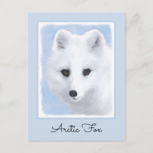 Arctic Fox Painting - Original Wildlife Art Postkarte