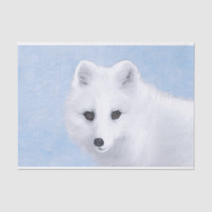 Arctic Fox Painting - Original Wildlife Art Seidenpapier