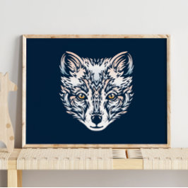 Arctic Fox Printing Wall Art | Digitaler Download Poster