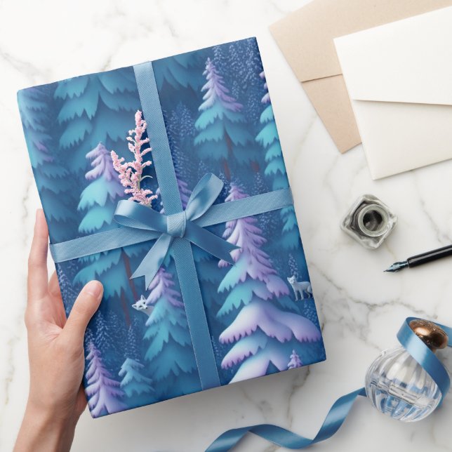 Arctic Fox Wonderland Geschenkpapier (Schenken)