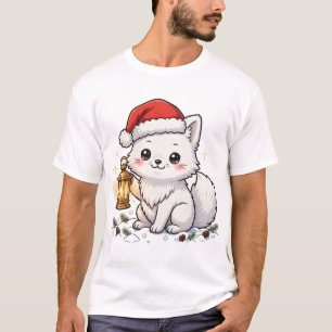 Arctic-Fuchs-Weihnachtslaternen-T-Shirt T-Shirt
