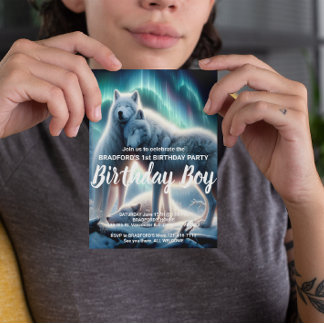 Arctic Guardians Birthday Invite Postkarte