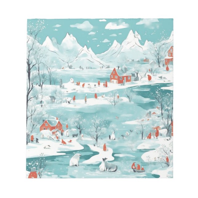 Arctic Haven Notepad Notizblock (Vorderseite)
