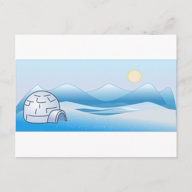 Arctic Iglu Postcard Postkarte (Vorderseite)