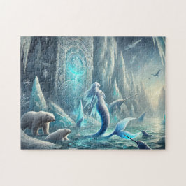 Arctic Mermaid Fantasy Polar Scene