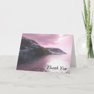 Arctic Pink Sunrise Vielen Dank für Ihre Aufmerksa Dankeskarte