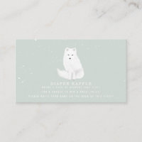 Arctic Snow Fox Blue Baby Dusche Windelwanne Raffe