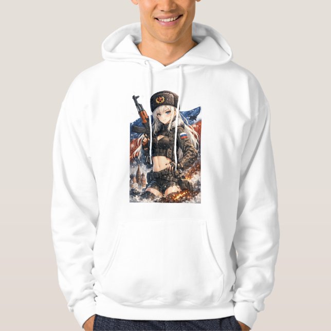 Arctic Warfront Anime Warrior Hoodie (Vorderseite)