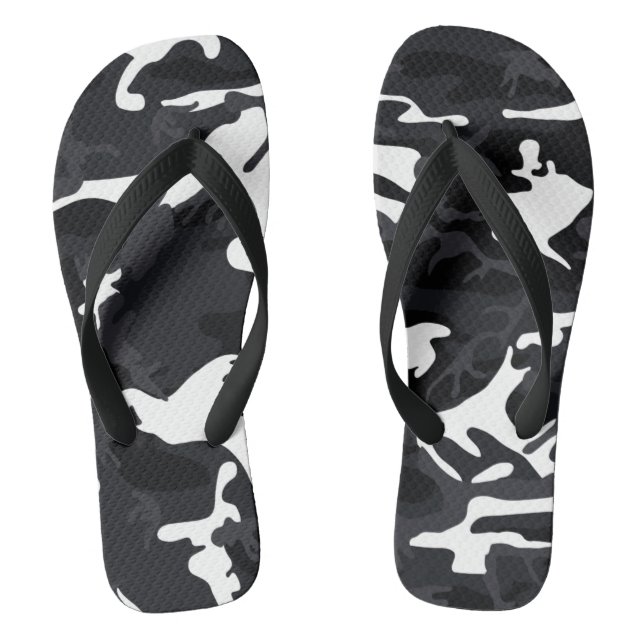 Arctic White Highlights Camo Flip Flops (Fußbett)