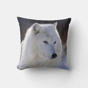 Arctic White Wolf Pillow Kissen