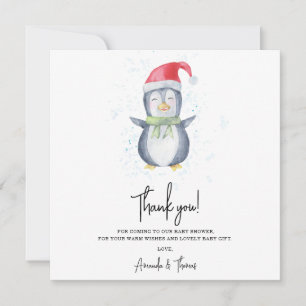 Arctique mignon Pingouin merci baby shower 