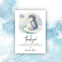 Arctique mignon Pingouin merci baby shower