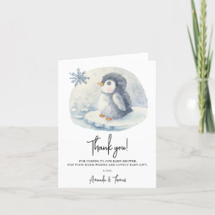 Arctique mignon Pingouin merci baby shower 