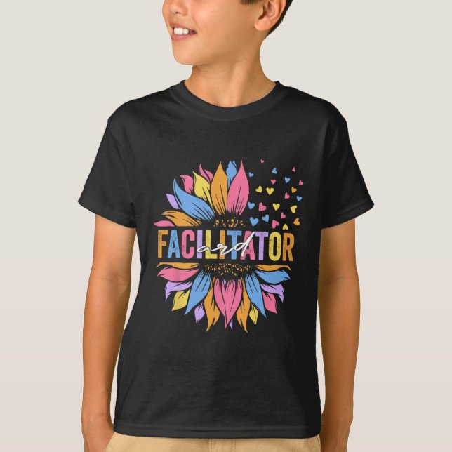 Ard Facilitator Bildung Sonnenblumen T-Shirt (Vorderseite)