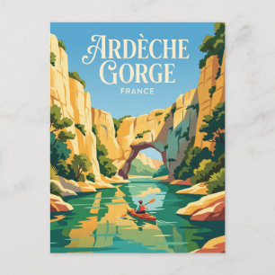 Ardeche-Schlucht Frankreich Postkarte