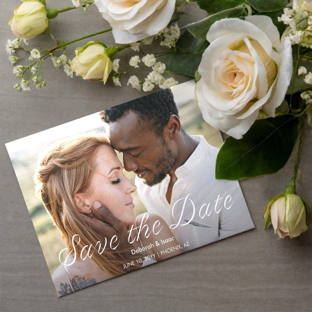 Ardent Romance Foto Wedding Save the Date Einladung (Von Creator hochgeladen)