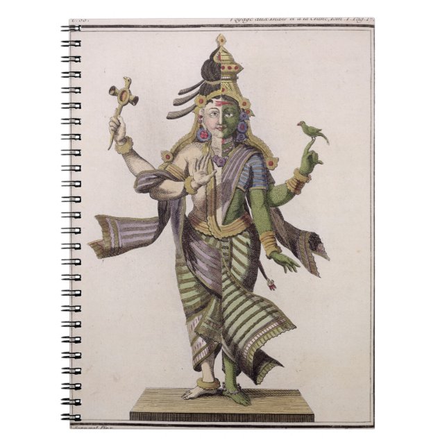 Ardhanarishvara, 'von der Reise ZusatzIndes und Notizblock (Vorderseite)