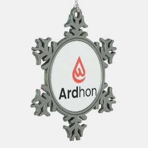 Ardhon - trag deinen Stil, deinen Weg Schneeflocken Zinn-Ornament
