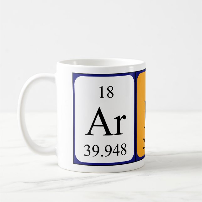 Ardi nom de table périodique mug (Gauche)