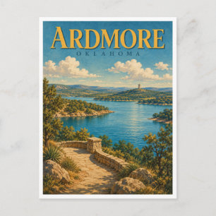 Ardmore Oklahoma Lake Murray GeoSaga Postkarte