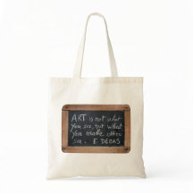 Ardoise 03 Citations d'artiste Degas Sac fourre-to