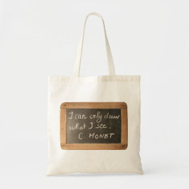 Ardoise 05 Monet's Quote Artist Tote Bag Tragetasche